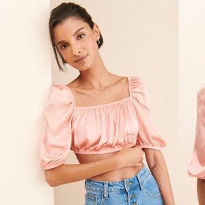Glamorous Ruched cropped top